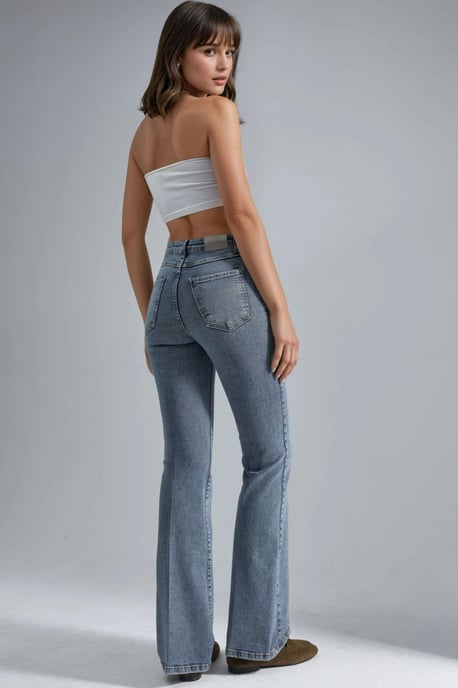Hoge Taille Flared Jeans - Image 3
