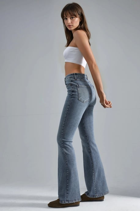 Hoge Taille Flared Jeans - Image 4