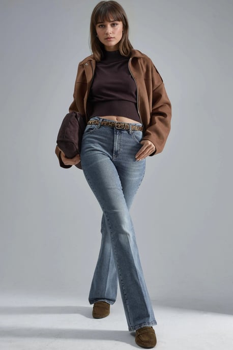 Hoge Taille Flared Jeans - Image 5