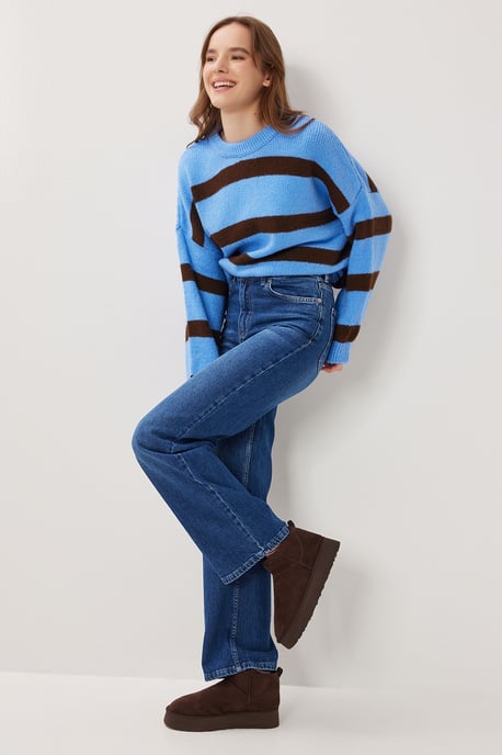 Hög midja vida jeans - Image 2