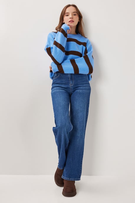 Hög midja vida jeans - Image 3