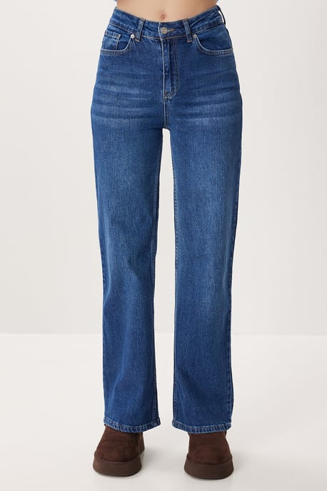 Hög midja vida jeans - Image 4