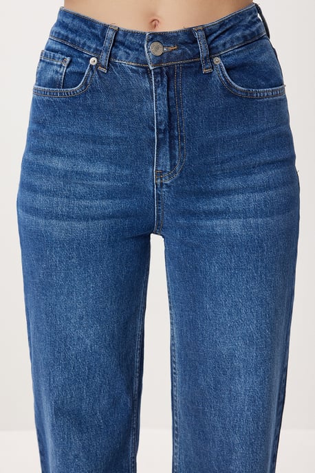 Hög midja vida jeans - Image 5