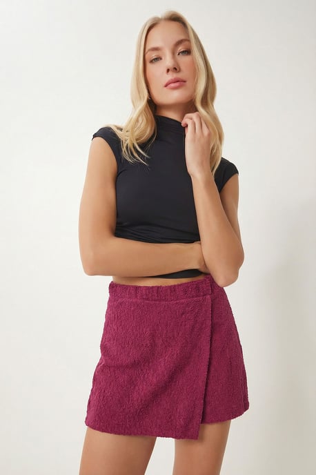 Hoge Taille Mini Gepaneerde Rok - Image 2