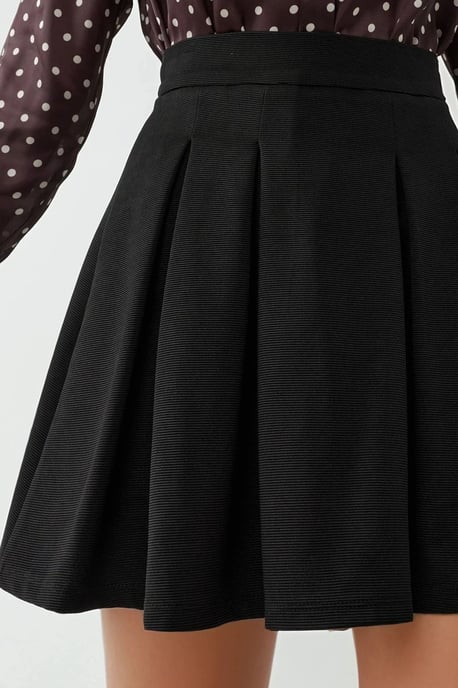 Plissé Mini Rok met Ritsluiting - Image 4