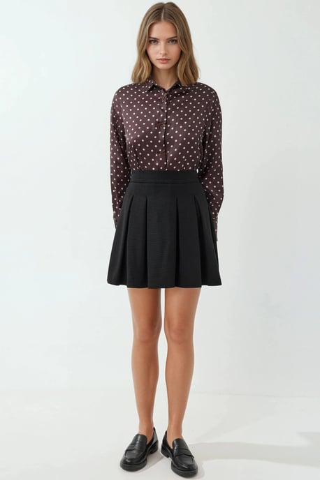 Plissé Mini Rok met Ritsluiting - Image 6