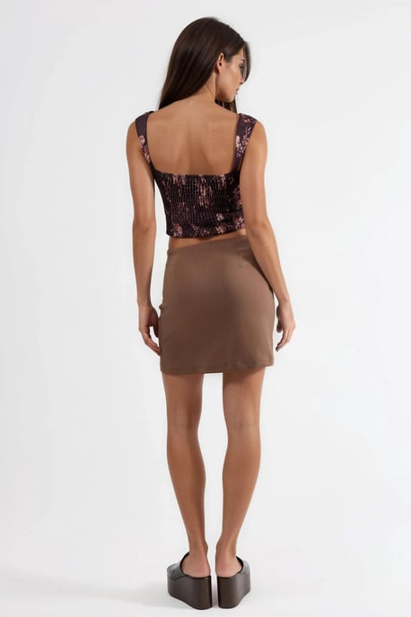 Hoge Taille Minirok met Split - Image 4