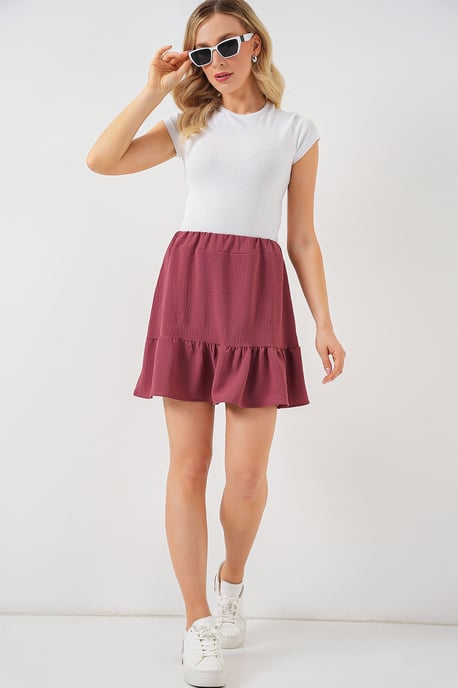 Textured Minirok met Voering - Image 2