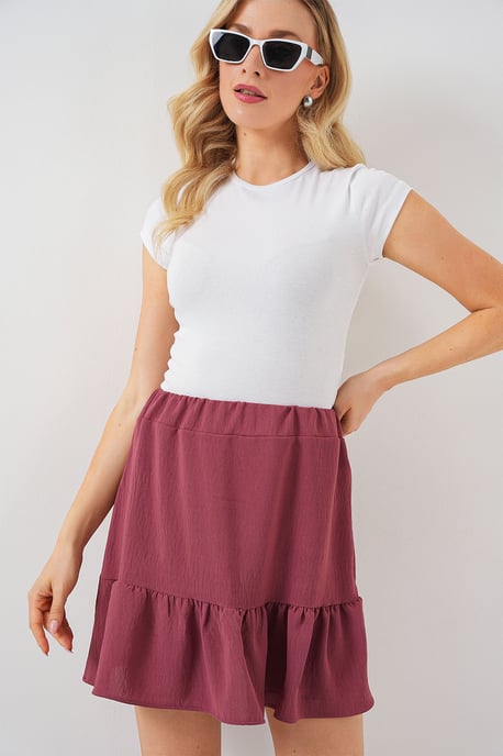 Textured Minirok met Voering - Image 4