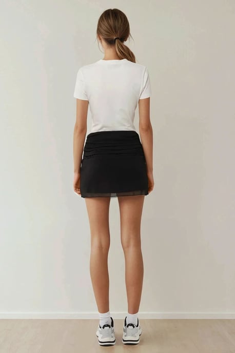 Aansluitend Mini Chiffon Rok - Image 5