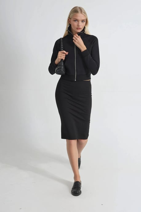 Rok met Slits en Elastische Taille - Image 2