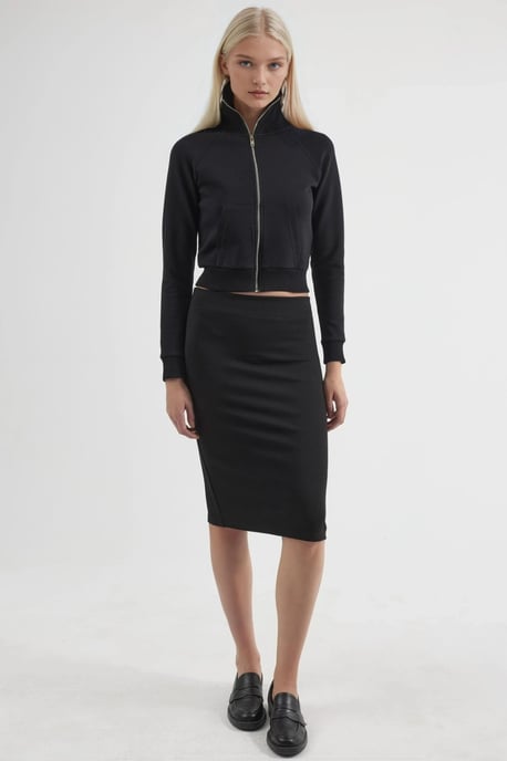 Rok met Slits en Elastische Taille - Image 5