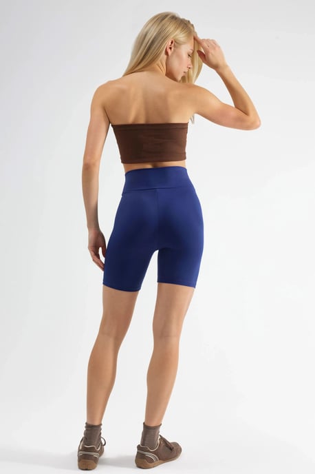 High Waist Soft Textured Biker Shorts - Image 3
