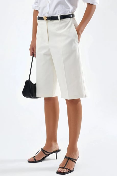 Rechtaf lopende Bermuda Shorts (zonder Ceintuur) - Image 1