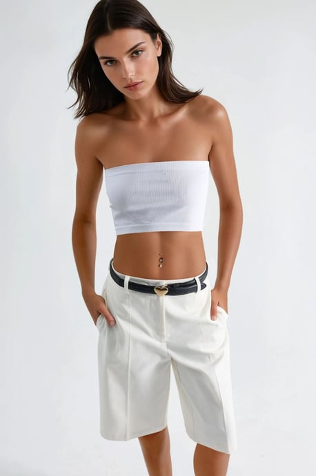 Rechtaf lopende Bermuda Shorts (zonder Ceintuur) - Image 2