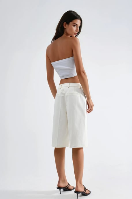 Rechtaf lopende Bermuda Shorts (zonder Ceintuur) - Image 4