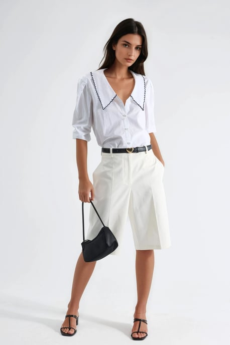 Rechtaf lopende Bermuda Shorts (zonder Ceintuur) - Image 5