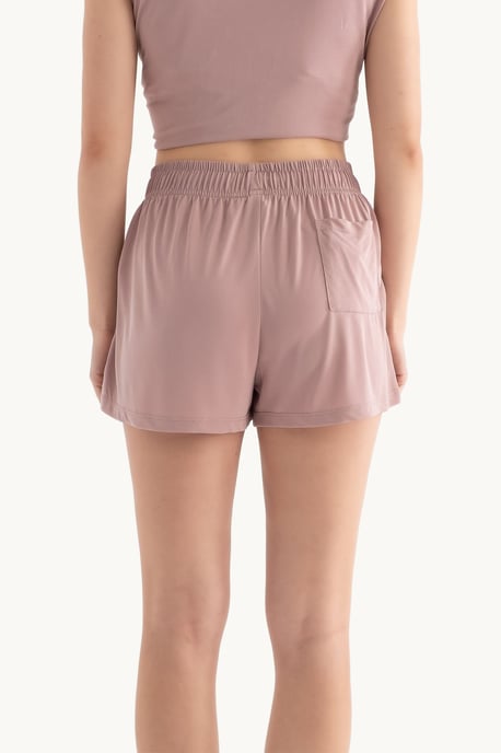 Mid Rise Drawstring Basic Shorts - Image 4