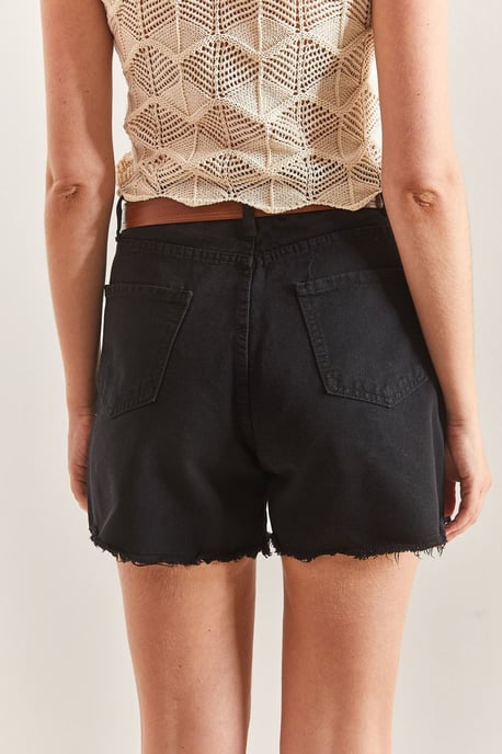 Belted Denim Shorts - Image 2