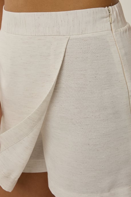 Texturerade Linne Dryckskorts - Image 5