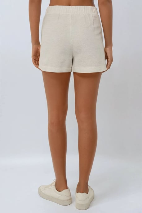 Texturerade Linne Dryckskorts - Image 6