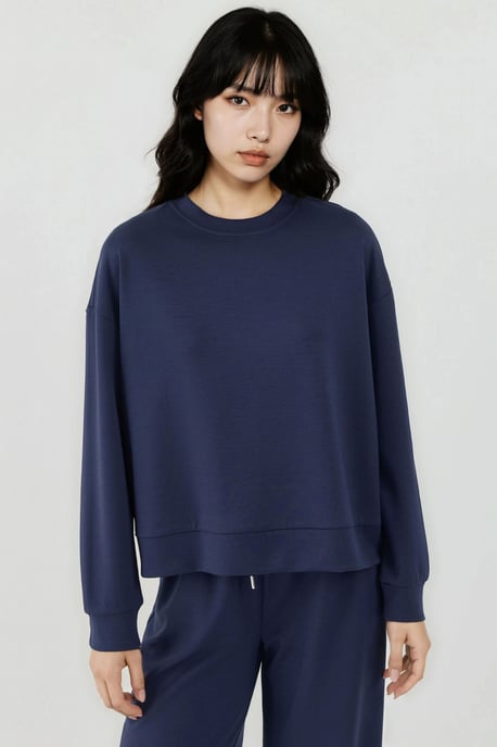 Modal Touch Basic Sweatshirt - Image 1