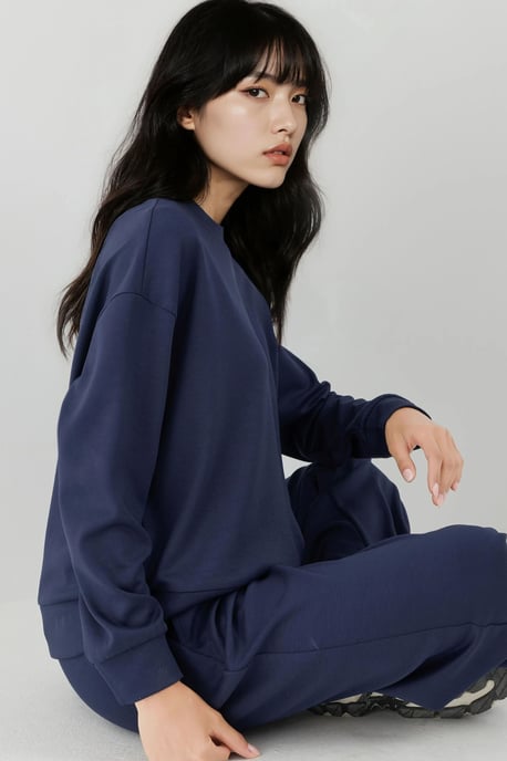 Modal Touch Basic Sweatshirt - Image 2