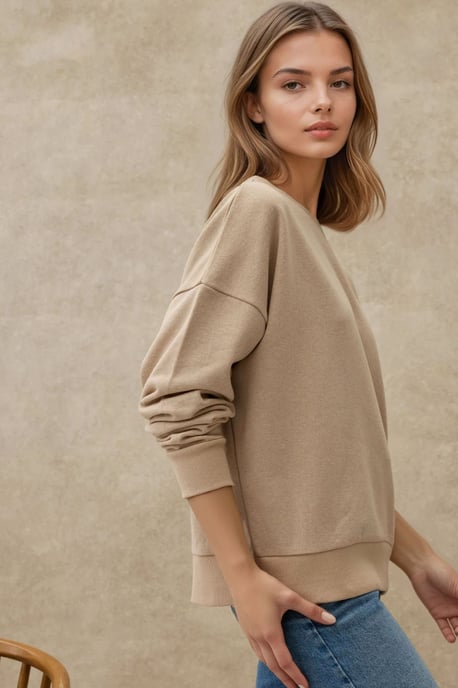Oversized Crewneck Basis Sweatshirt - Image 2