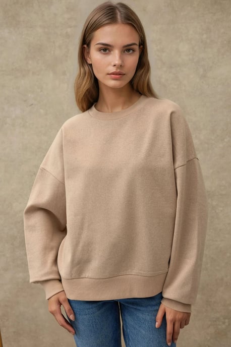 Oversized Crewneck Basis Sweatshirt - Image 6