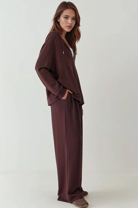 Zachte Aanraking Volledige Rits Hoodie Sweatshirt - Image 3