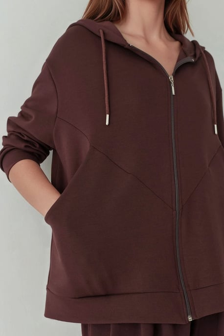 Zachte Aanraking Volledige Rits Hoodie Sweatshirt - Image 6