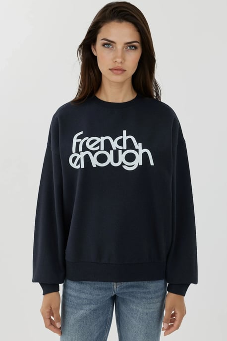 Geprinte Crewneck Langsleeve Verhoogde Sweater - Image 4