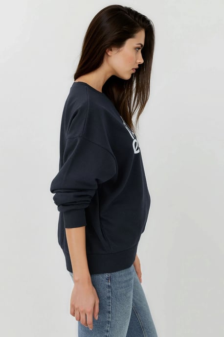 Geprinte Crewneck Langsleeve Verhoogde Sweater - Image 5