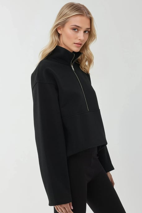 Ontspannen Fit Lange Mouwen Zip Hoodie - Image 3