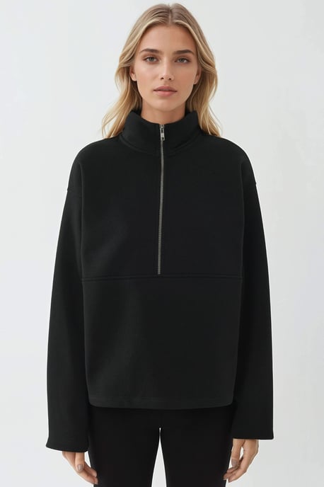 Ontspannen Fit Lange Mouwen Zip Hoodie - Image 6