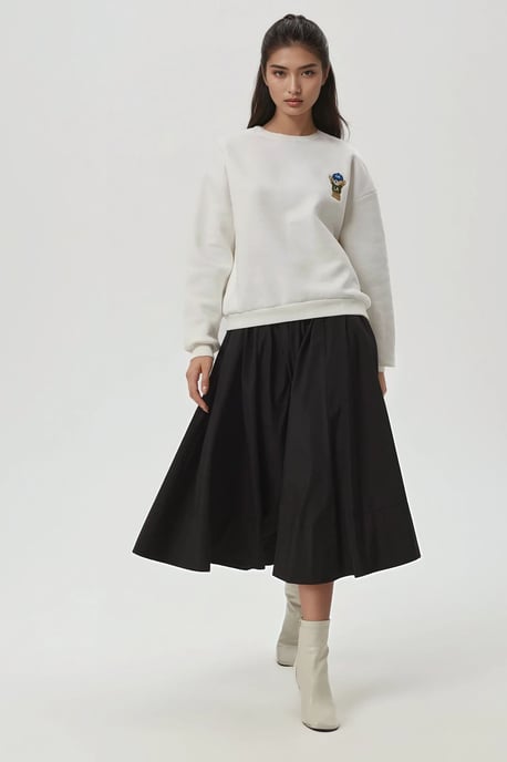 Embroidered Cotton Sweatshirt - Image 4