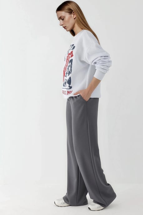 Bedrukt Ronde Hals Sweatshirt - Image 3
