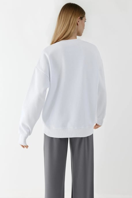 Bedrukt Ronde Hals Sweatshirt - Image 4