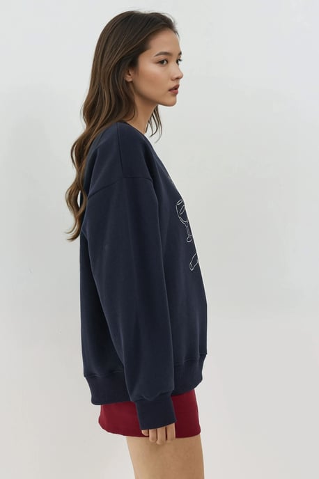 Bedrukt Ronde Hals Sweatshirt - Image 2