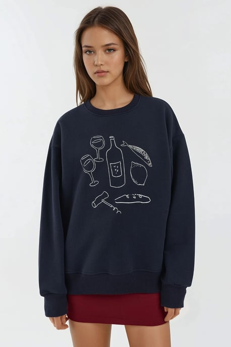 Bedrukt Ronde Hals Sweatshirt - Image 3