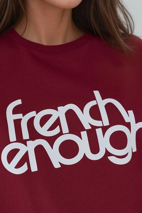 Geprinte Crew Neck Lange Mouw Verhoogde Sweatshirt - Image 2