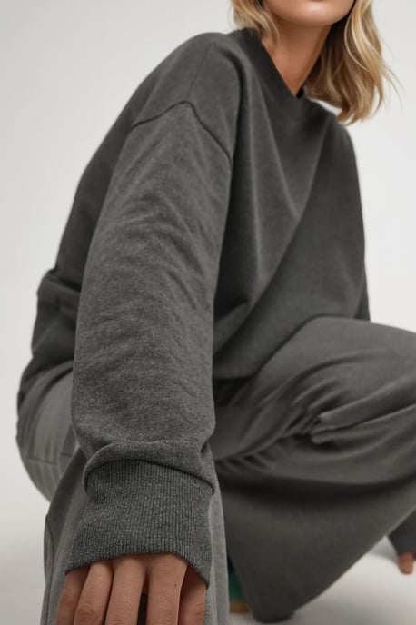 Oversized Crewneck Basis Sweatshirt - Image 2