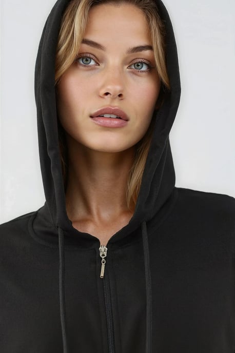 Zachte Aanraking Volledige Rits Hoodie Sweatshirt - Image 6