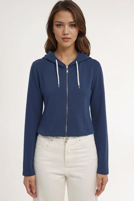 Huvan Zipperad Sweatshirt - Image 4