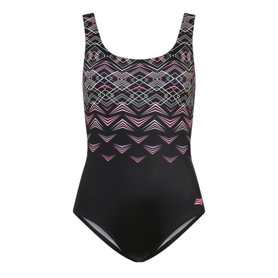 Women's Zoggs Scoopback in Black - Image 1