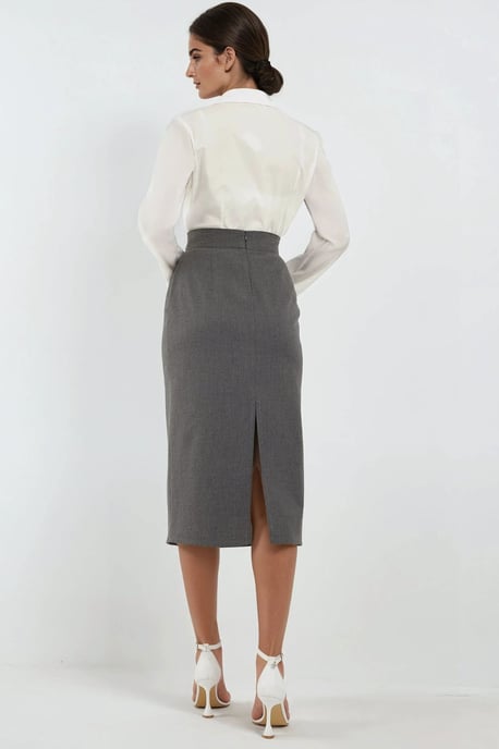 Hoge Taille Midi Rok - Image 4