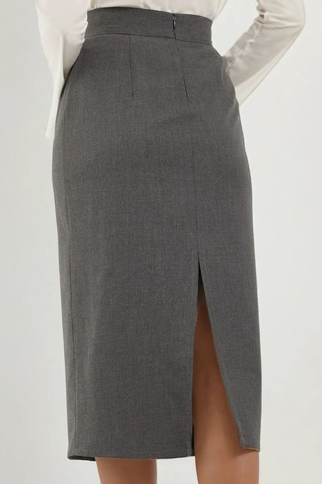 Hoge Taille Midi Rok - Image 5
