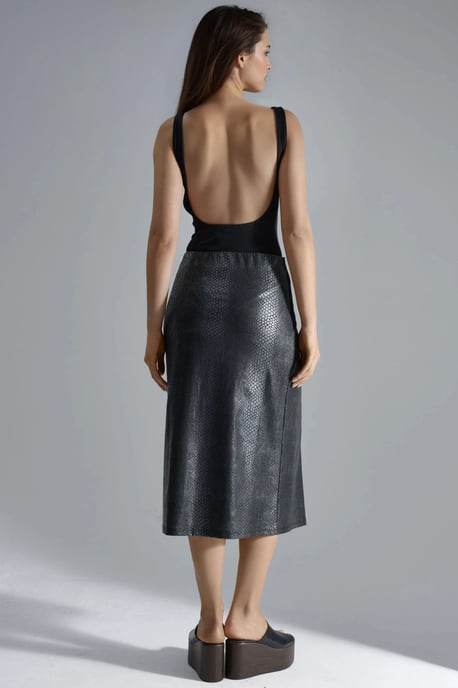 Nepleren Midi Rok met Strikdetail - Image 3