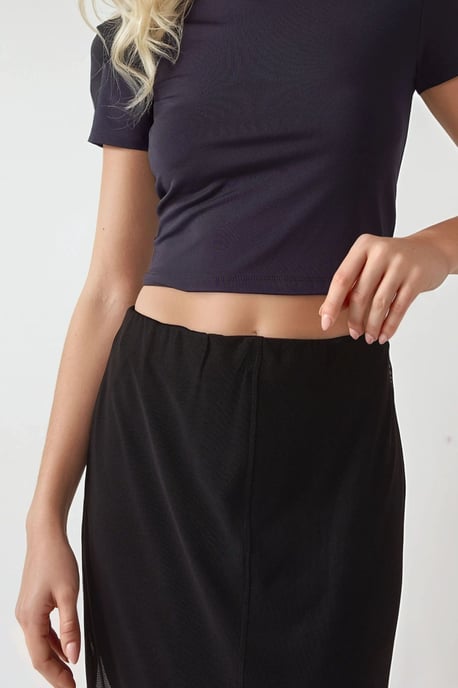 Hoge Taille Kanten Midi Rok Pika Collectie - Image 3