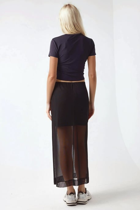Hoge Taille Kanten Midi Rok Pika Collectie - Image 5